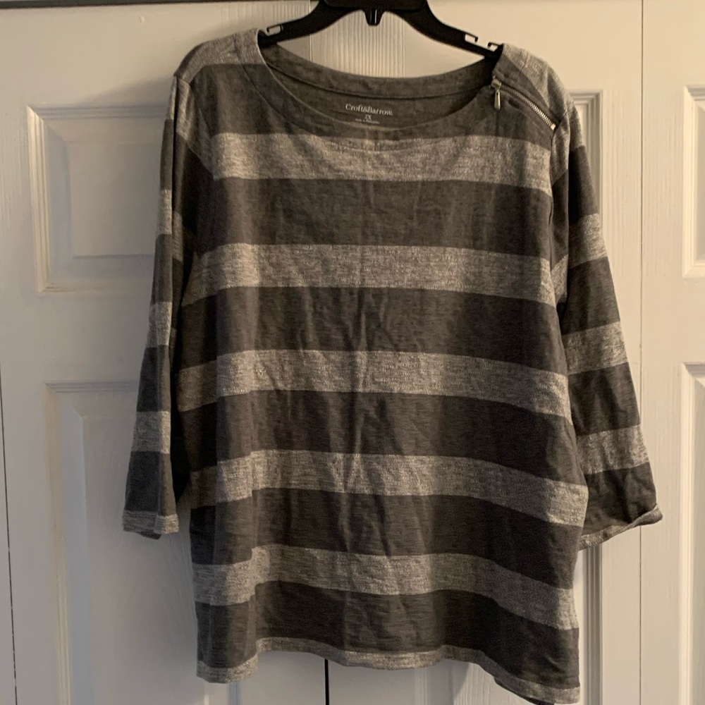 Croft & Barrow 3/4 length sleeve top